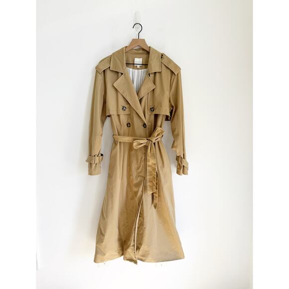 Favorite Daughter Jackets & Blazers - Favorite Daughter The Charles Tie Waist Double Breasted Trench Coat Medium